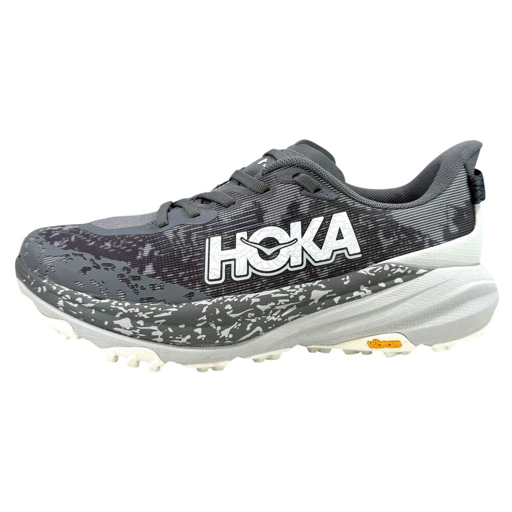 Hoka Speedgoat 6 Womens Trail Running Shoes Satellite Grey Stardust Size 8.5